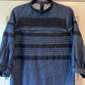 Banana republic | Jean and lace dress